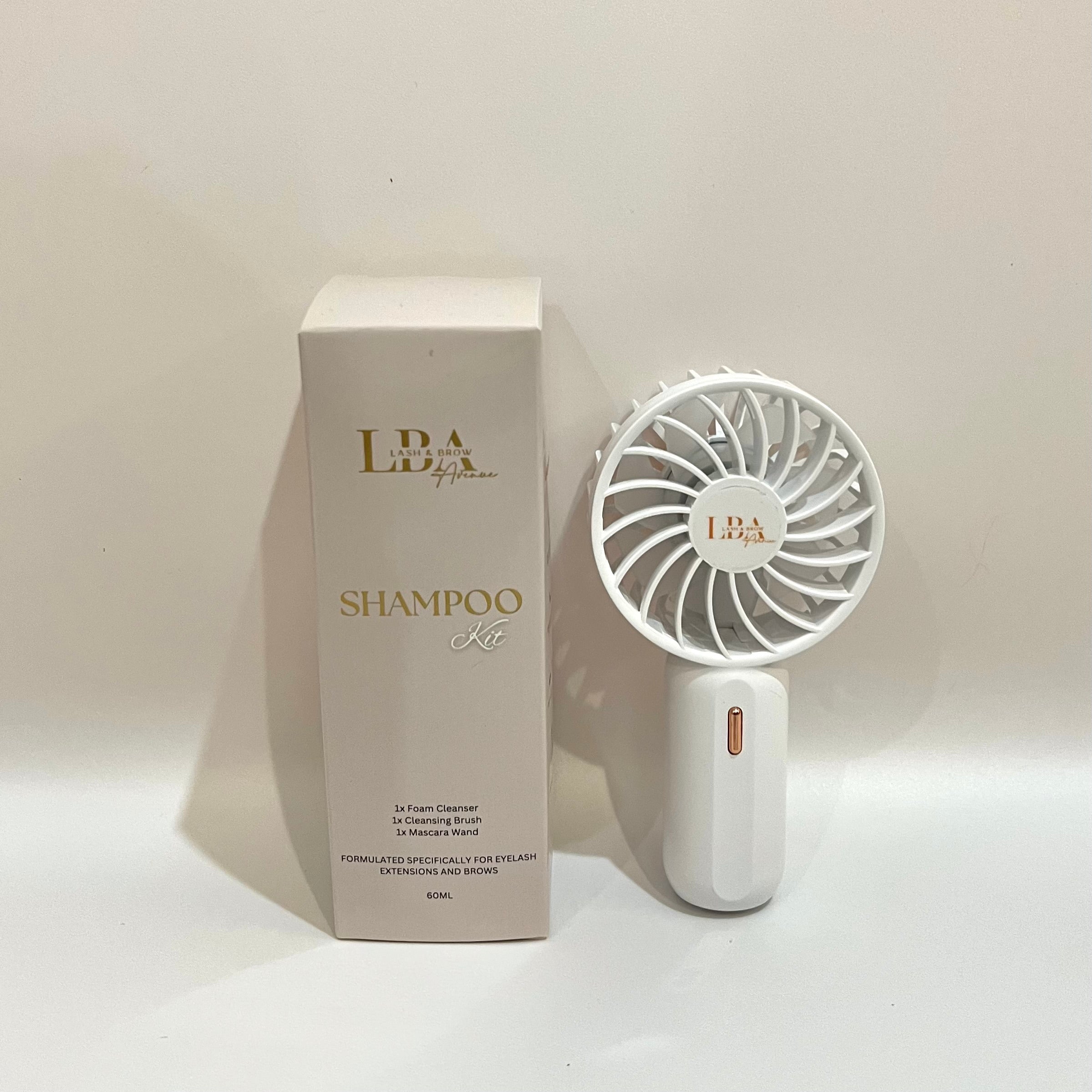Lash Aftercare Kit | Lash Shampoo, Cleansing Brush & Drying Fan