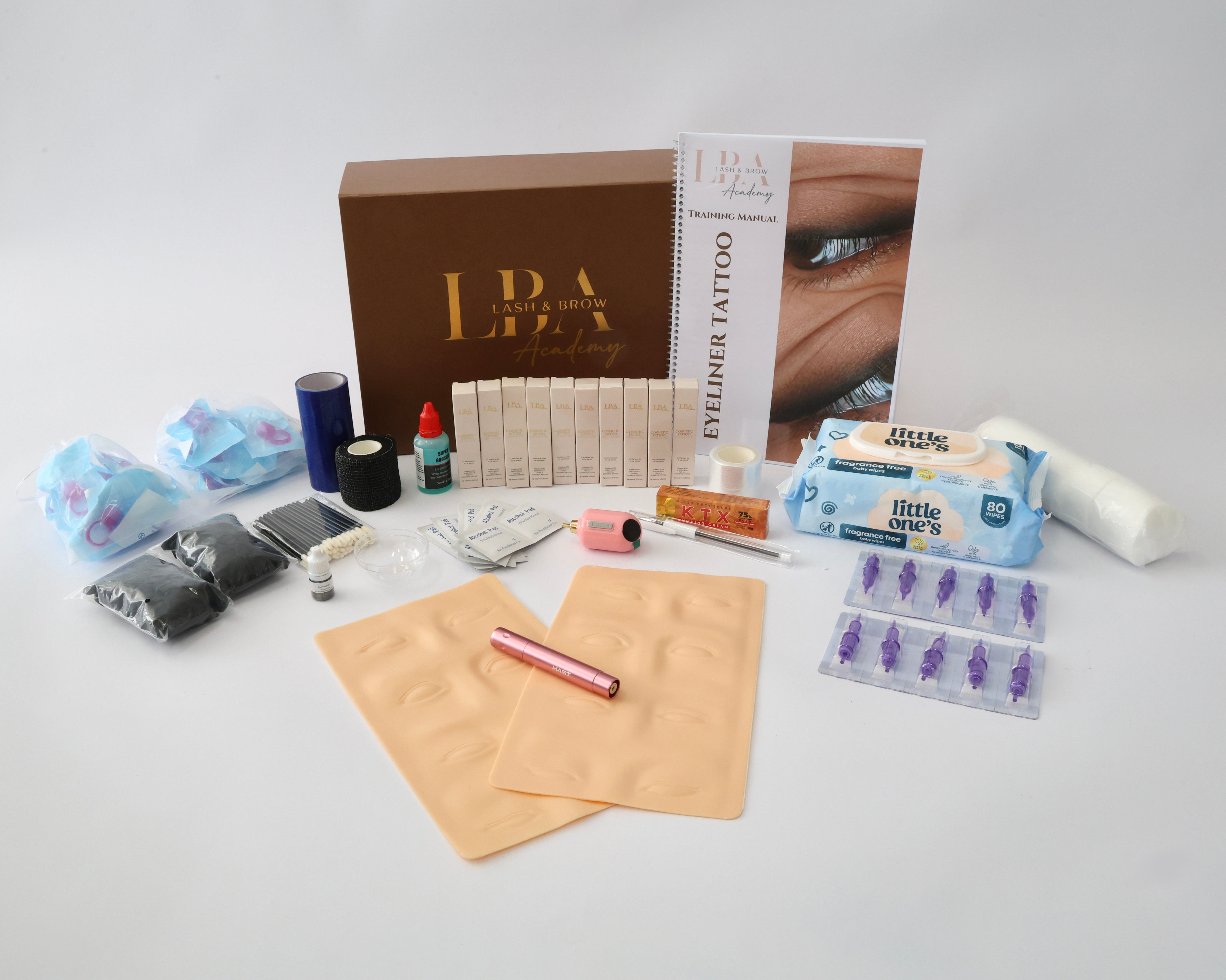Professional Student Cosmetic Tattoo Eyeliner Starter Training Kit