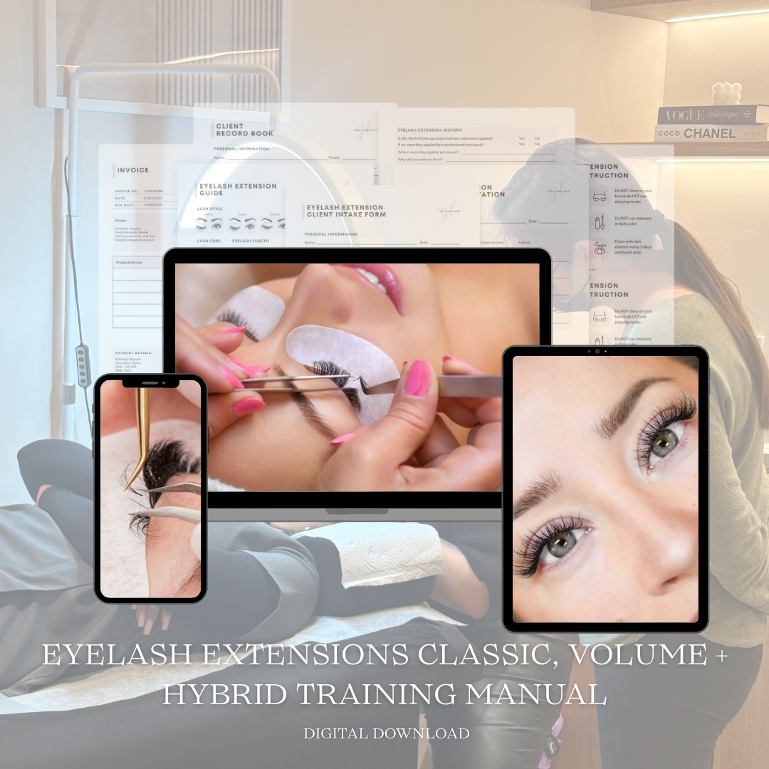 Eyelash Extensions Training Manual – E-Book