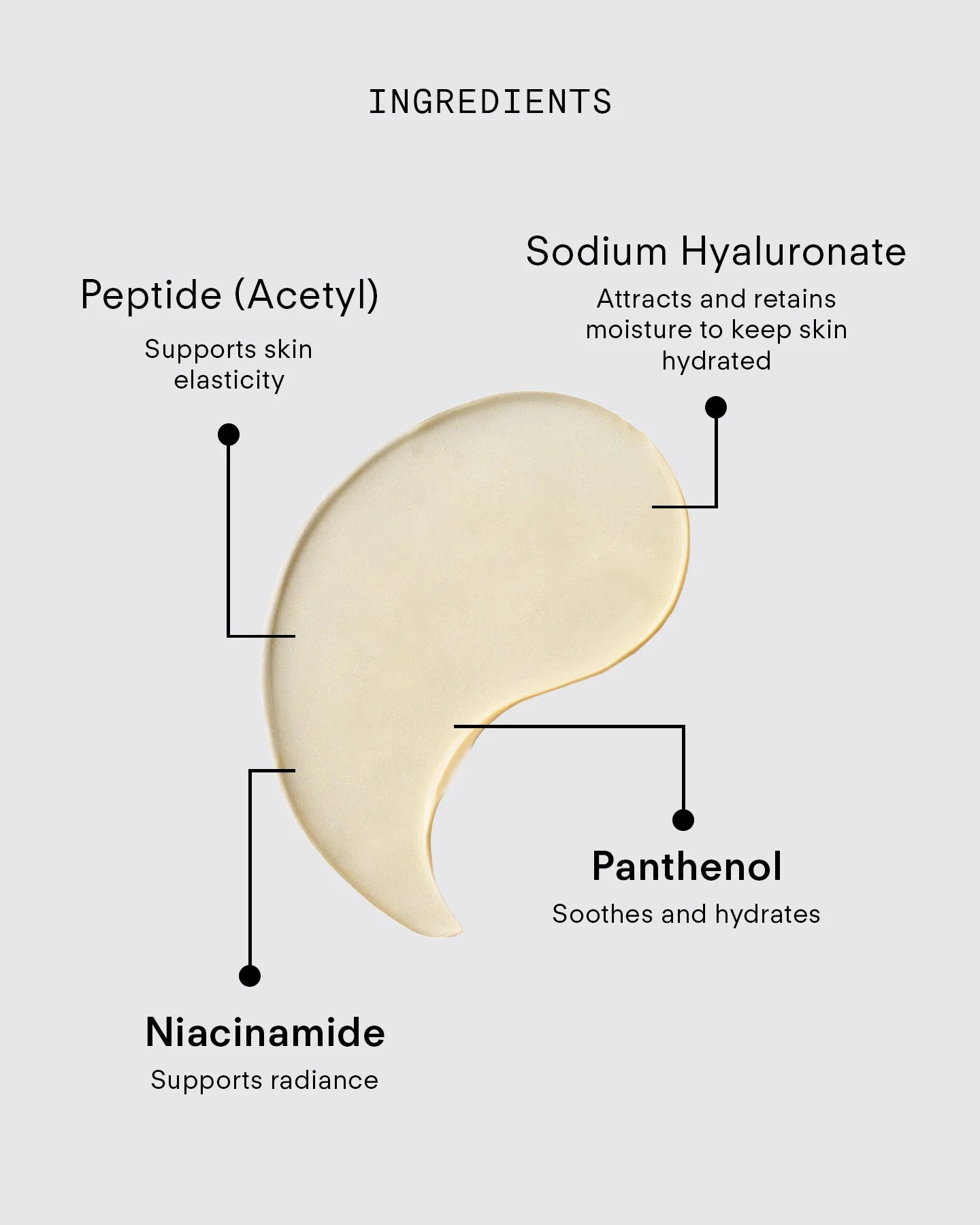 Hydrating Eye Mask | Hyaluronic Acid & Peptide Eye Treatment