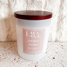 Load image into Gallery viewer, LBA Lychee Peony Soy Candle
