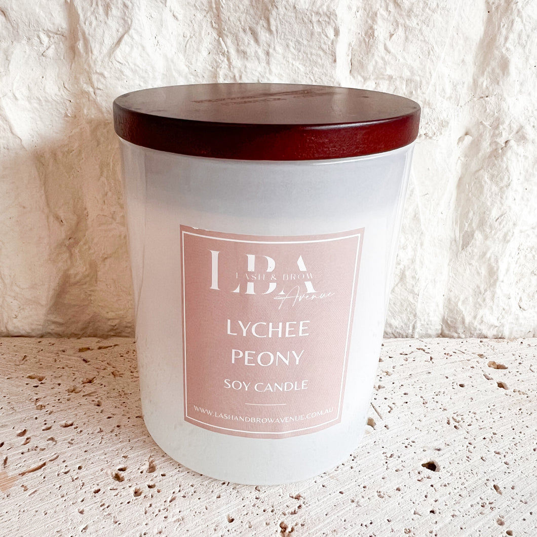 LBA Lychee Peony Soy Candle