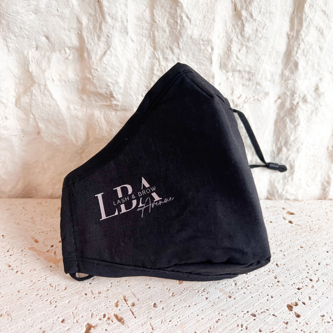LBA Black Reusable Mask
