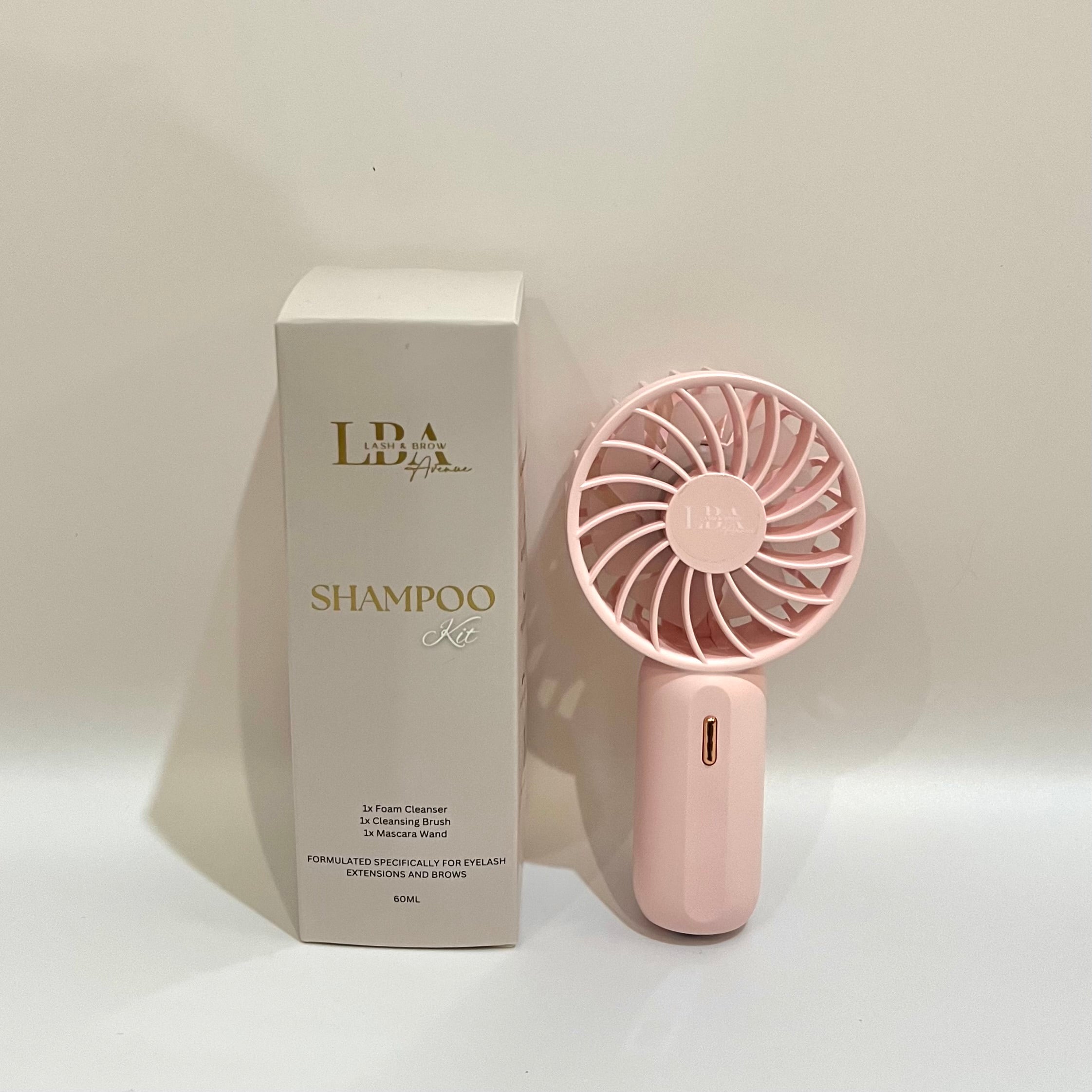 Lash Aftercare Kit | Lash Shampoo, Cleansing Brush & Drying Fan