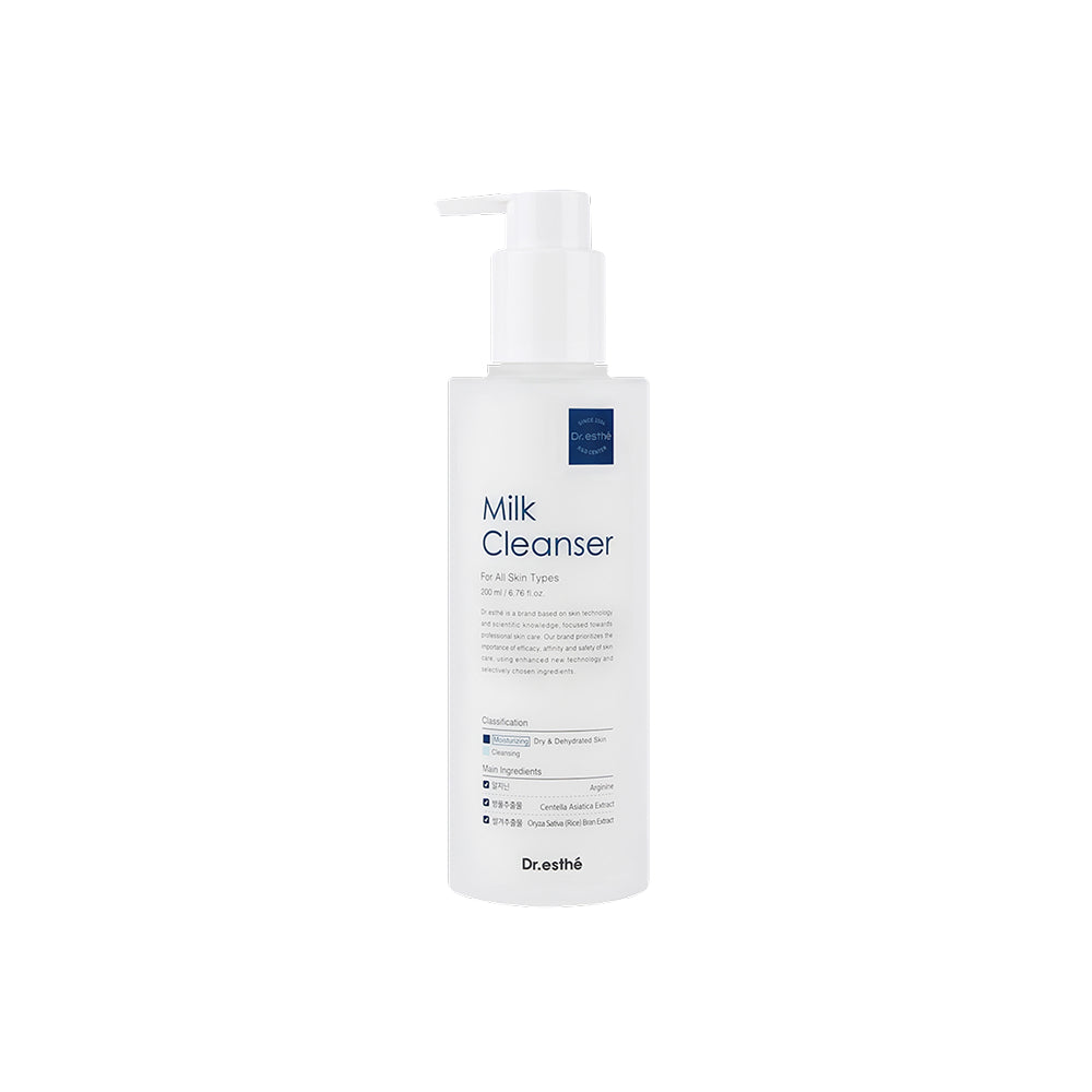 Dr.esthé Milk Cleanser 200ml Milk Cleanser | Gentle Cleanser for Sensitive & Dry Skin – Lash