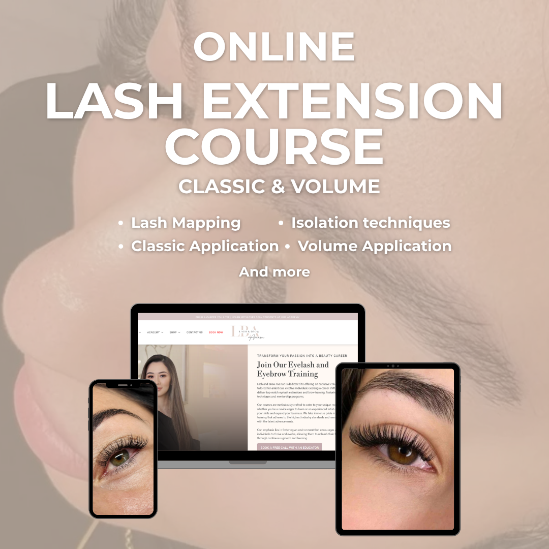 Classic and Volume Eyelash Extension Online Training Course