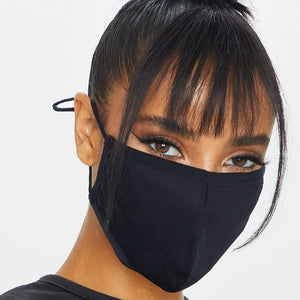 Black Reusable Face Mask